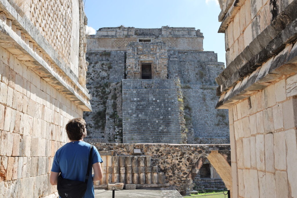 Pyramid of the Magician at Uxmal Mexico – iconic Mayan architecture in the Yucatan